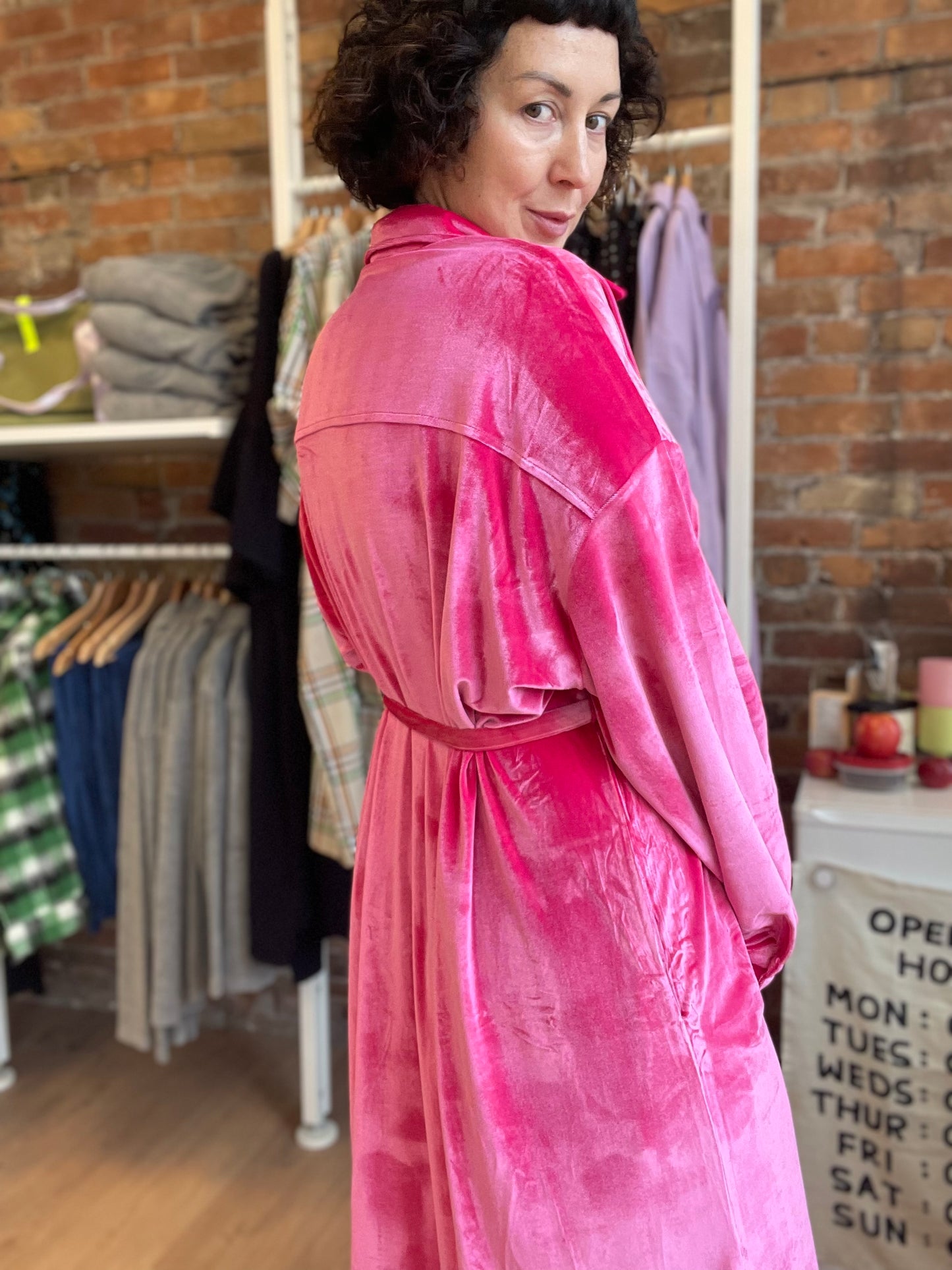 Velour Maxi - Pink