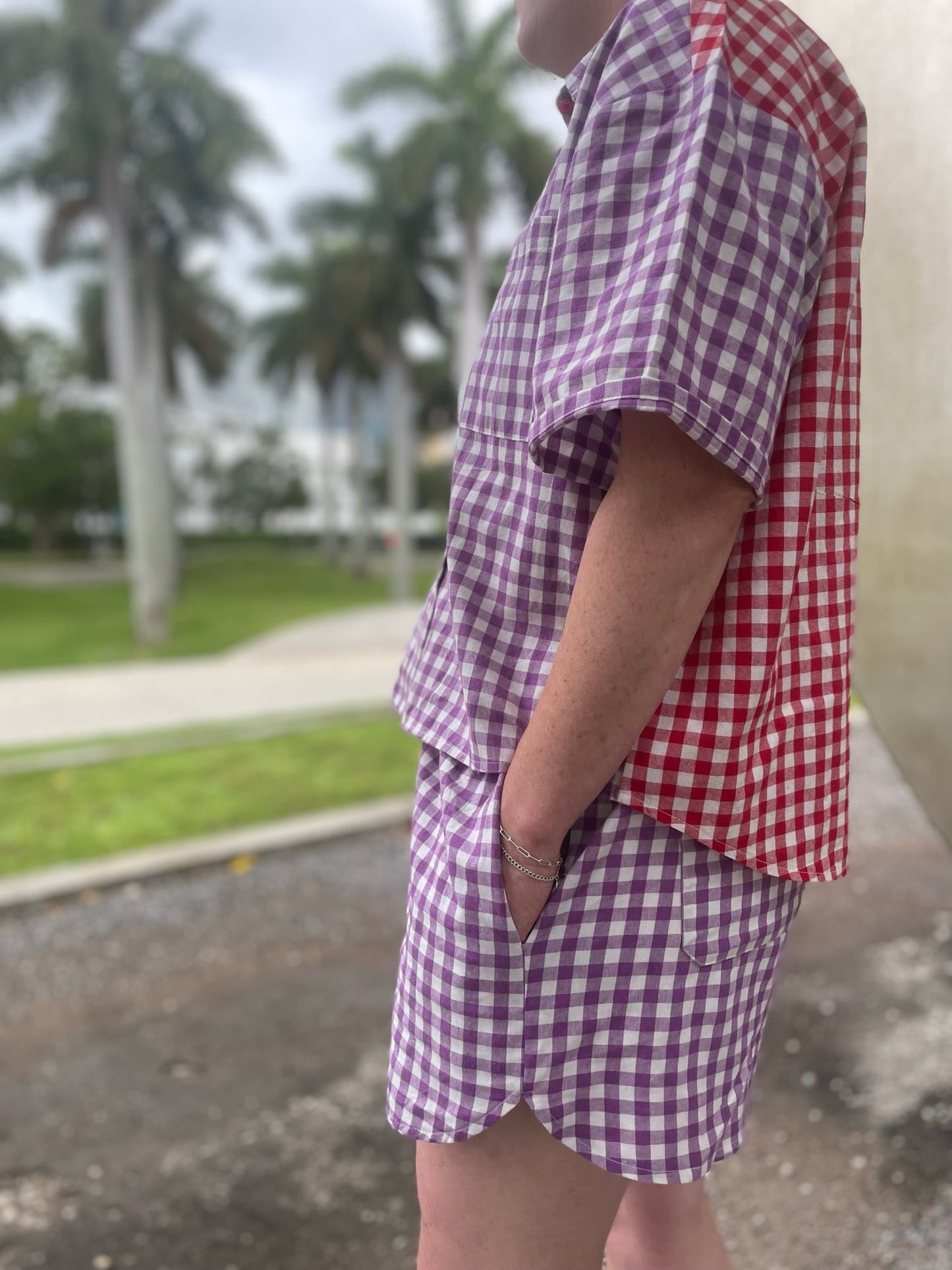 Gingham Short Sleeve Shirt