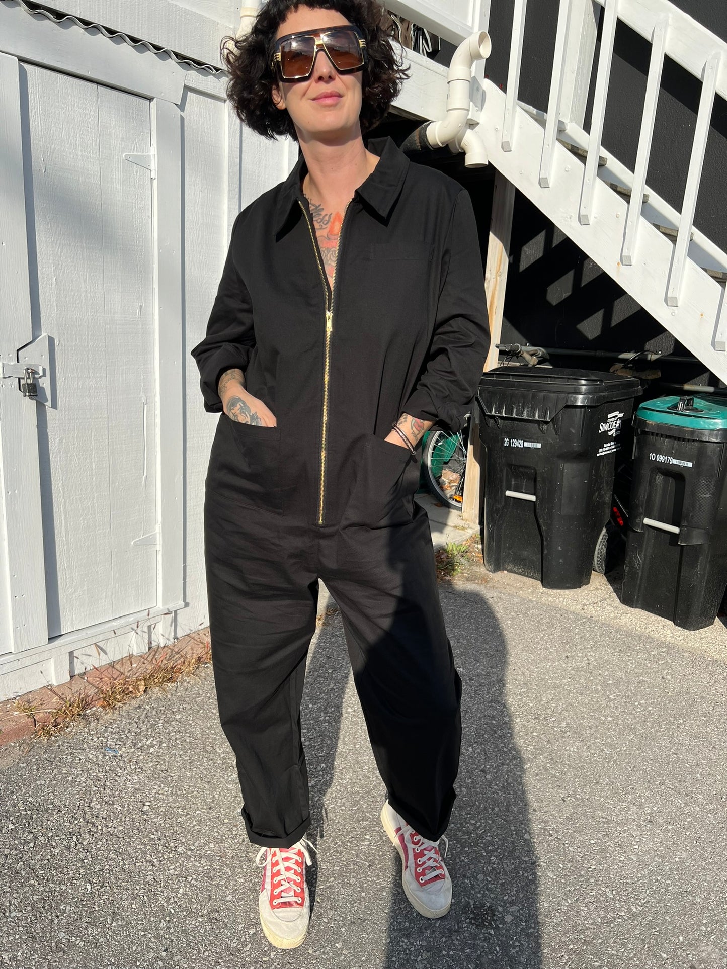 Baggy Boilersuit - Black