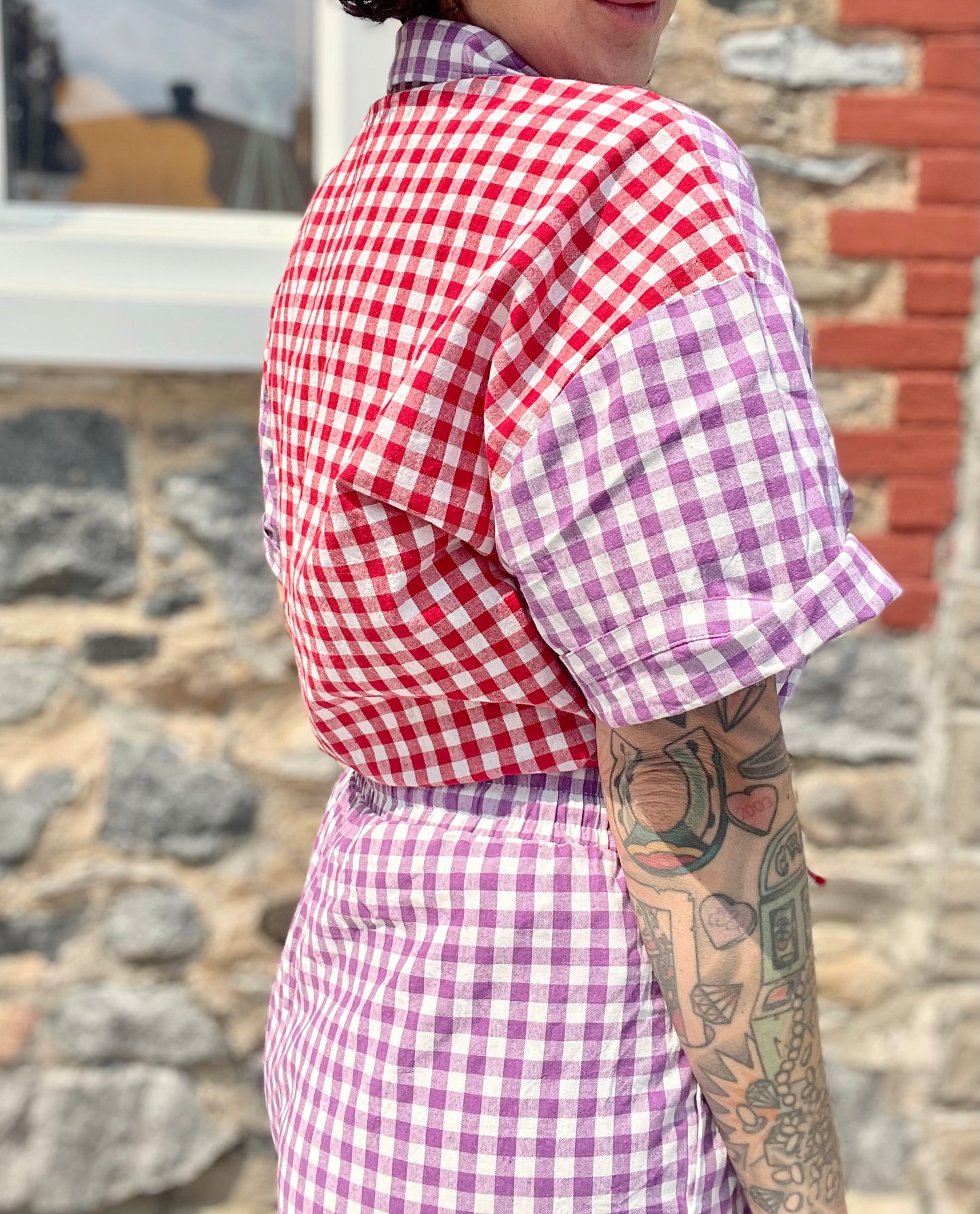 Gingham Short Sleeve Shirt