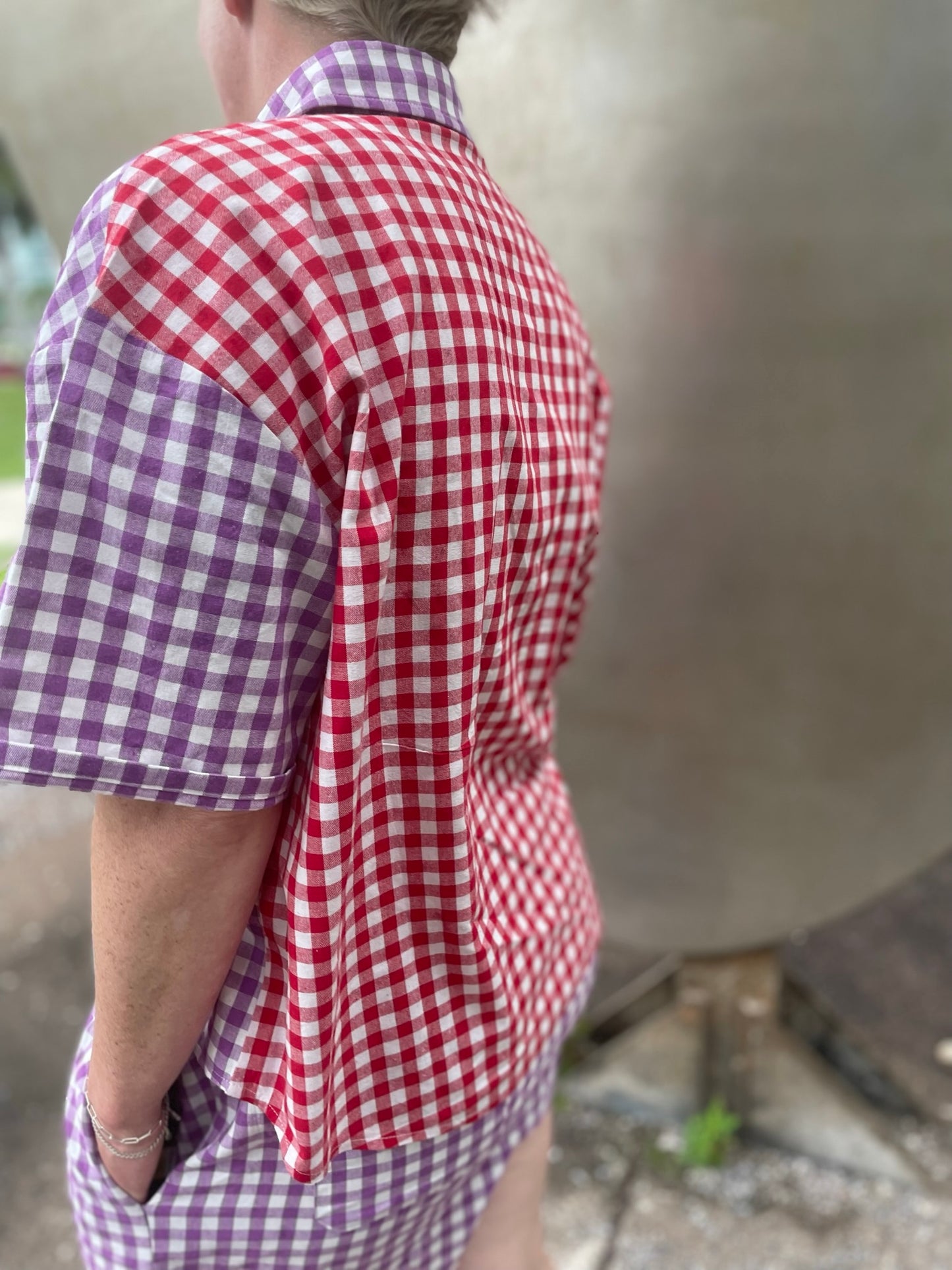 Gingham Short Sleeve Shirt