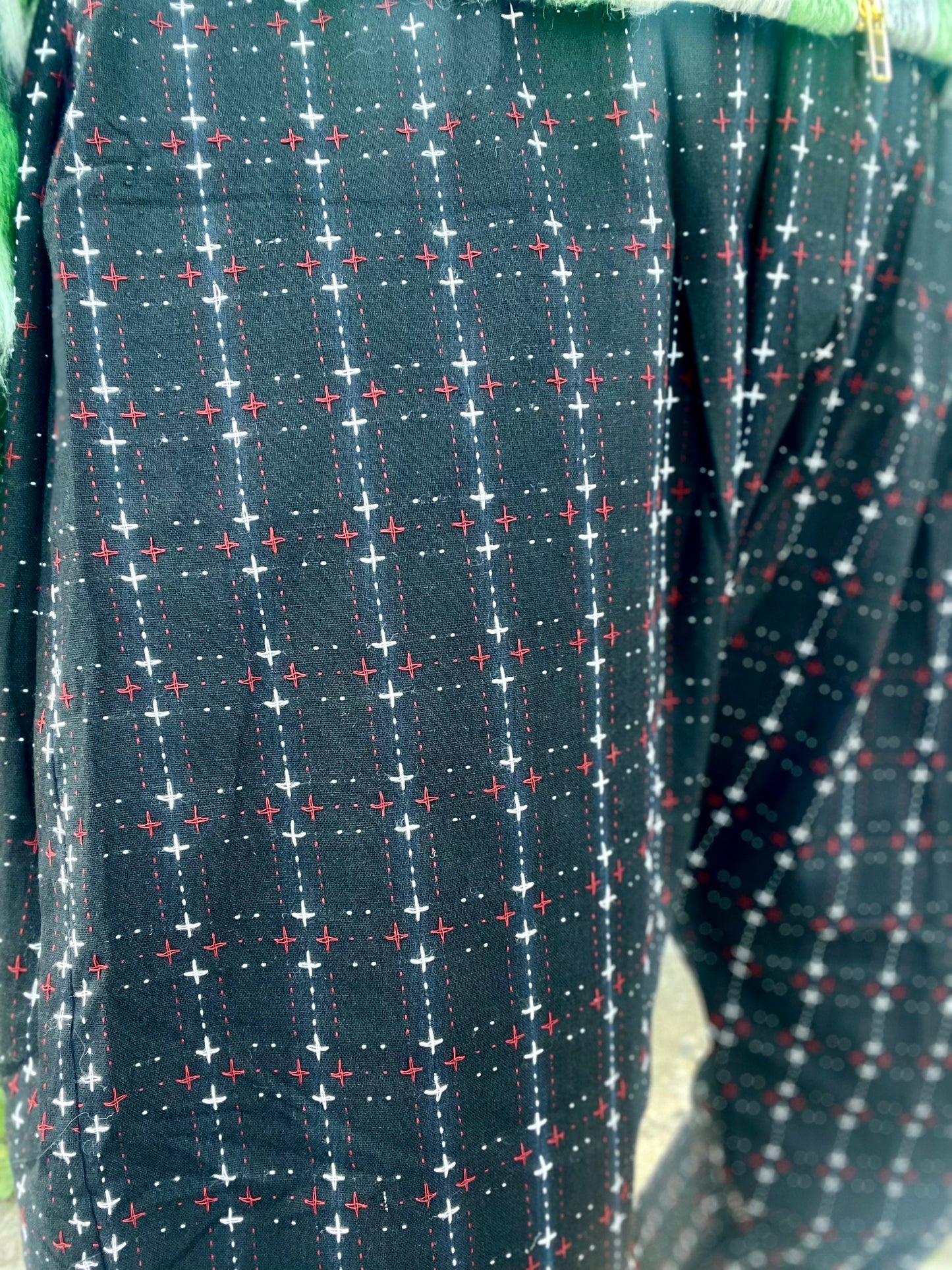 Drop Crotch Pants - Black Pattern