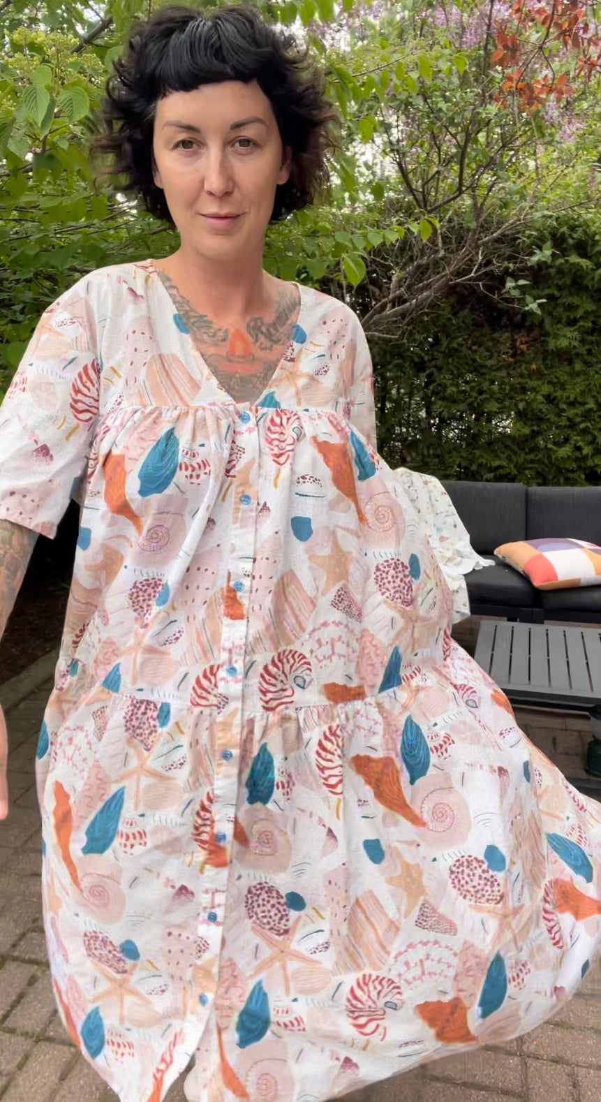Tiered Dress - Shells
