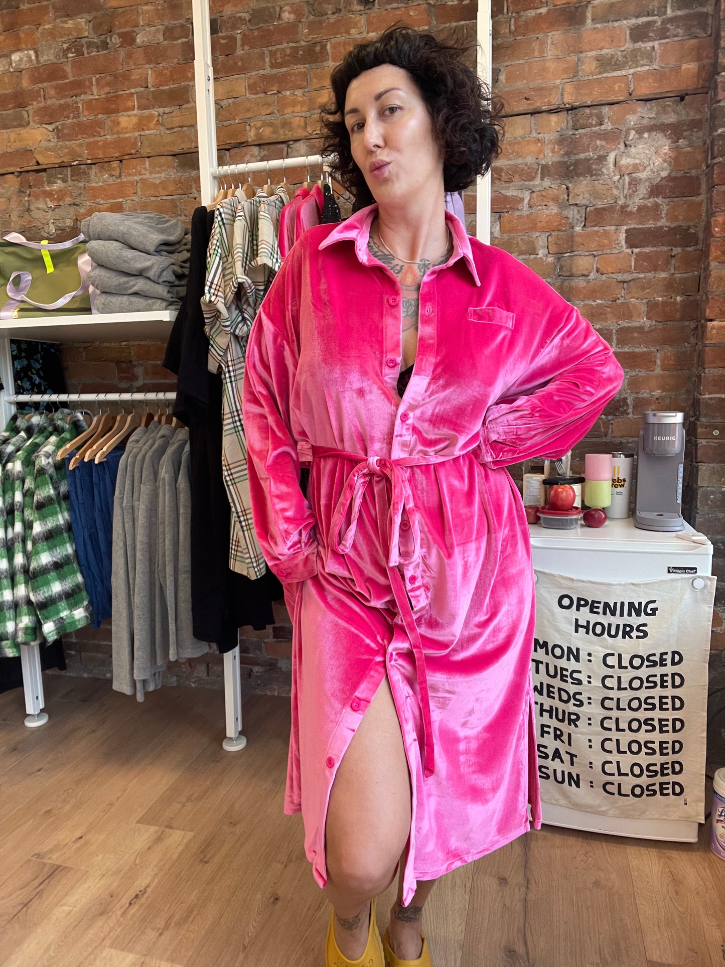 Velour Maxi - Pink
