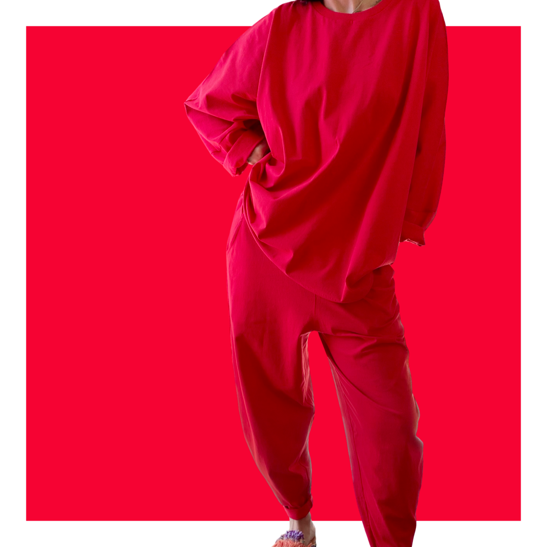 Kaftan Tee - Red