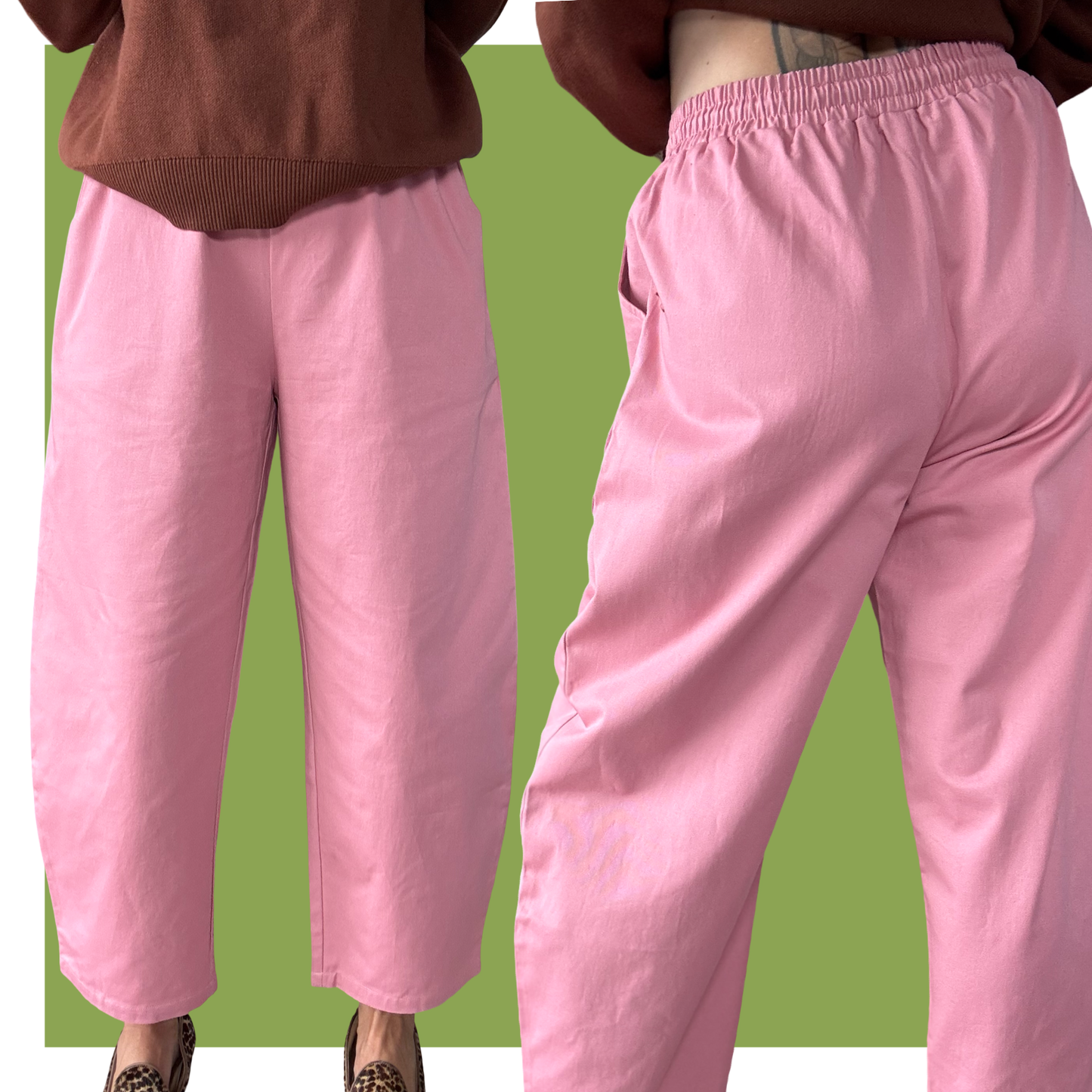 Barrel Pants - Pink