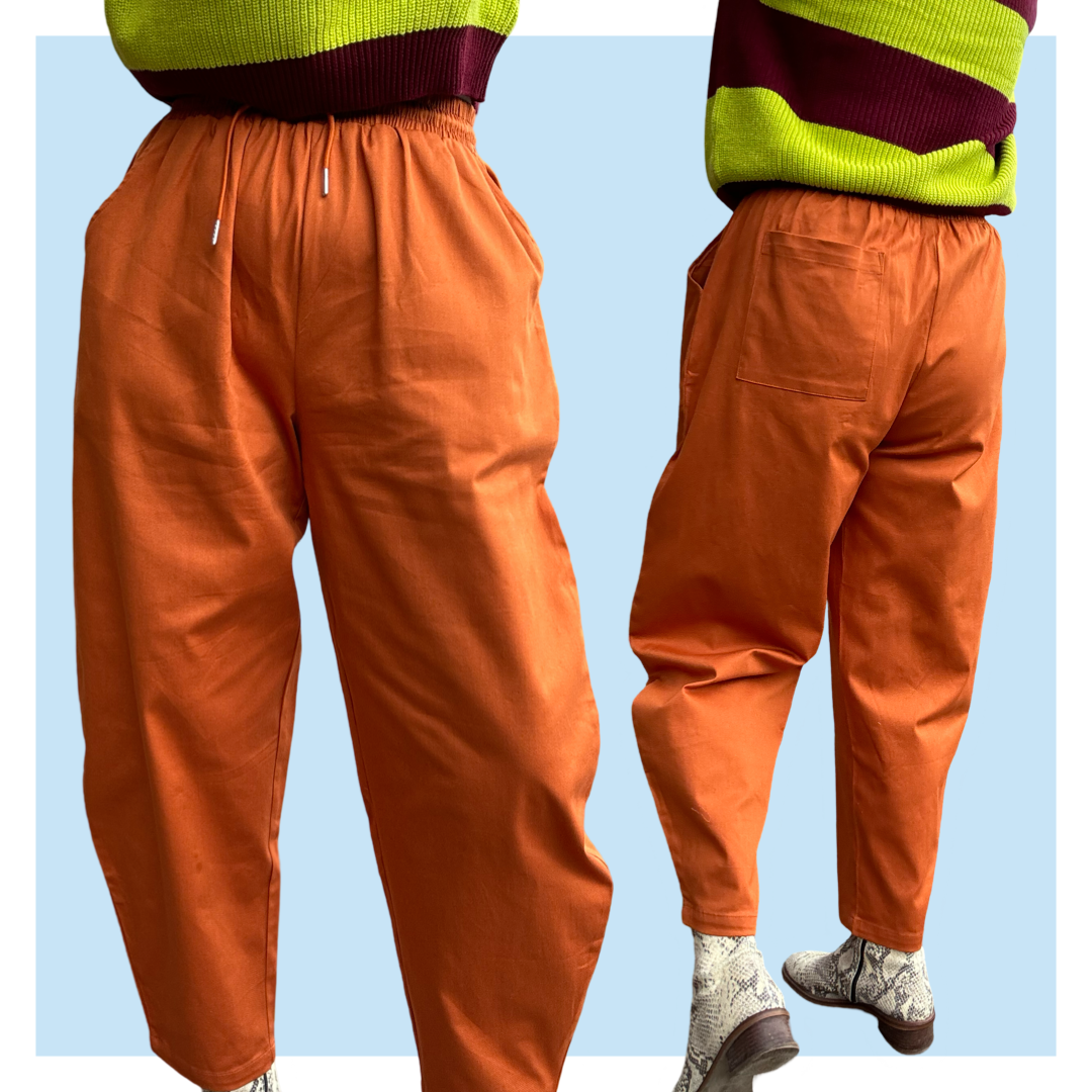 Carrot Pants - Burnt Orange