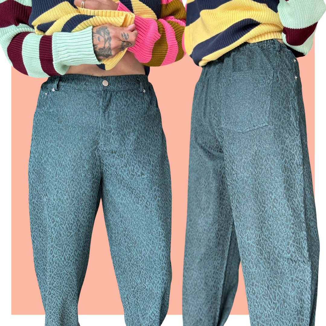 Work Pants - Ocean Leopard *NEW FIT*