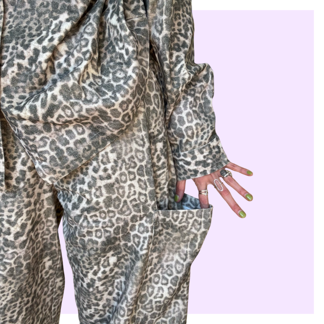 Barrel Pants - Leopard