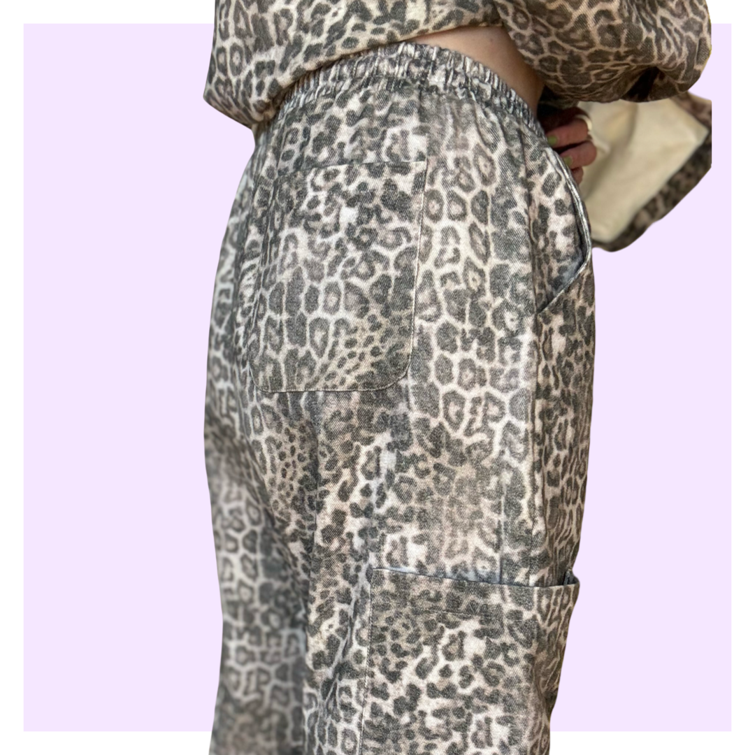 Barrel Pants - Leopard