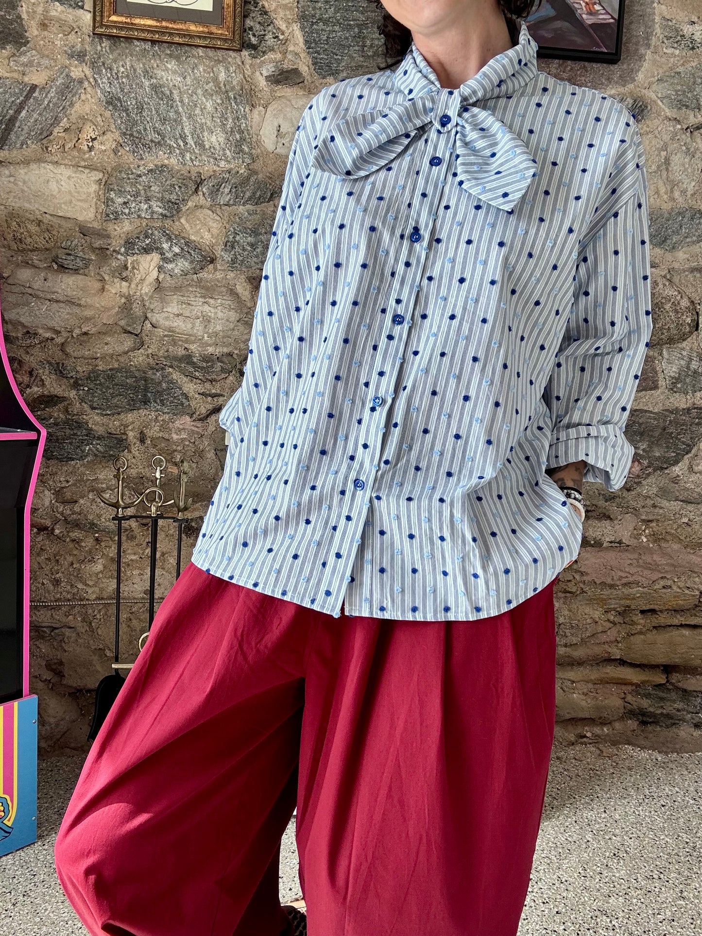 Balloon Pants - Burgundy