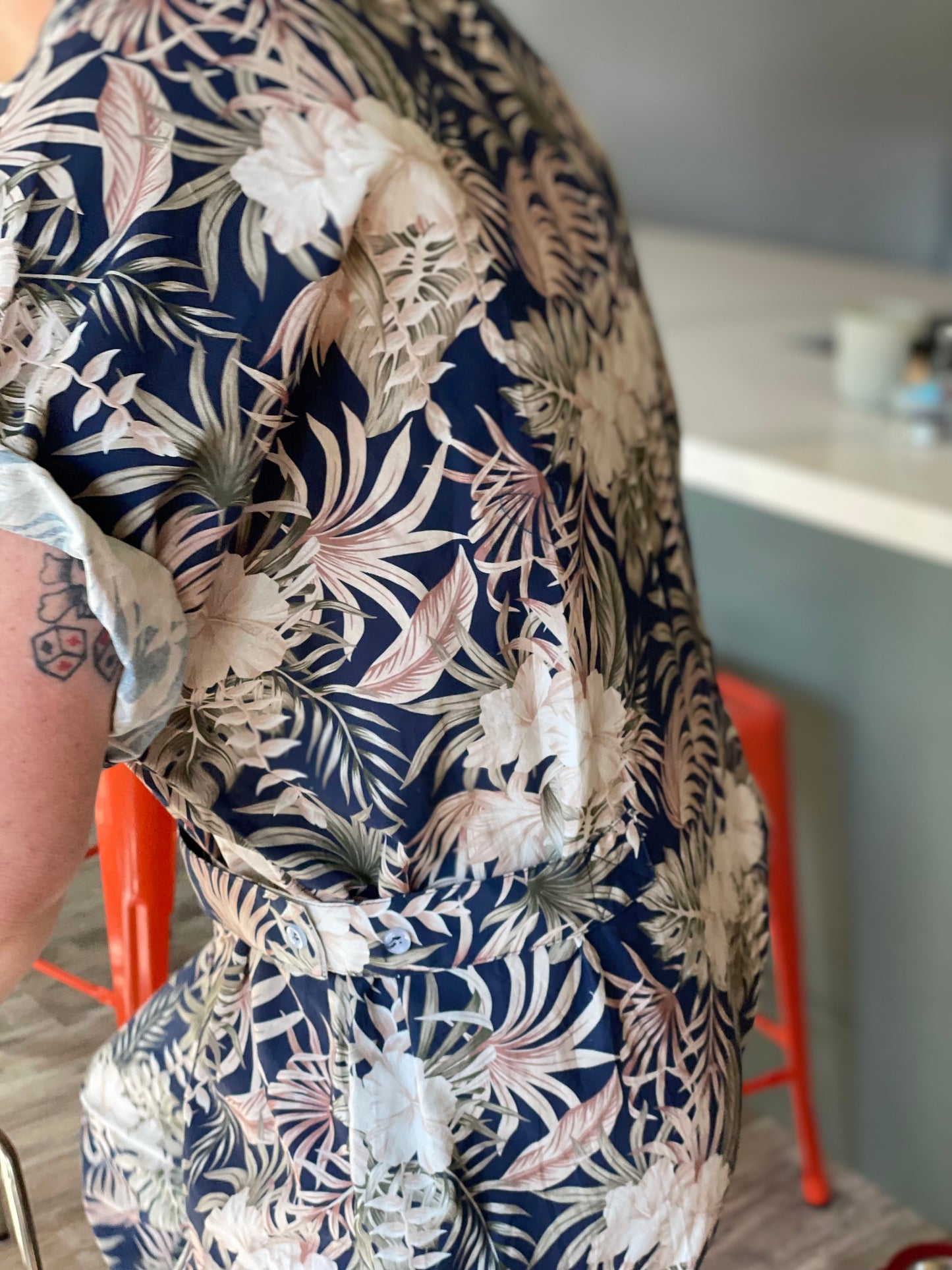 Cinch Waist Jumpsuit - Floral
