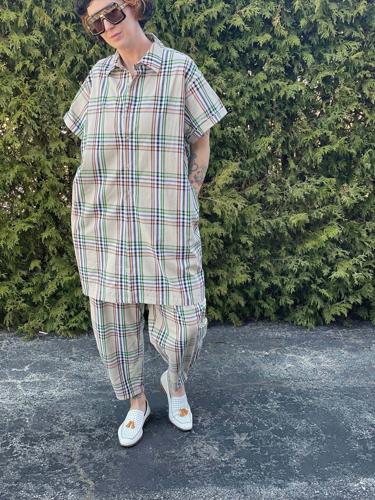 Carrot Pants - Plaid