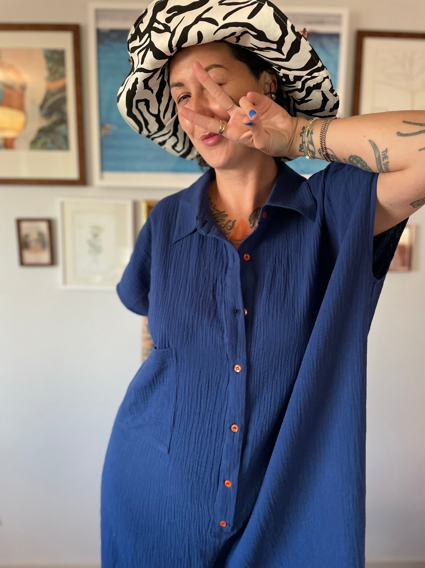 Out of Office Hat - Zebra
