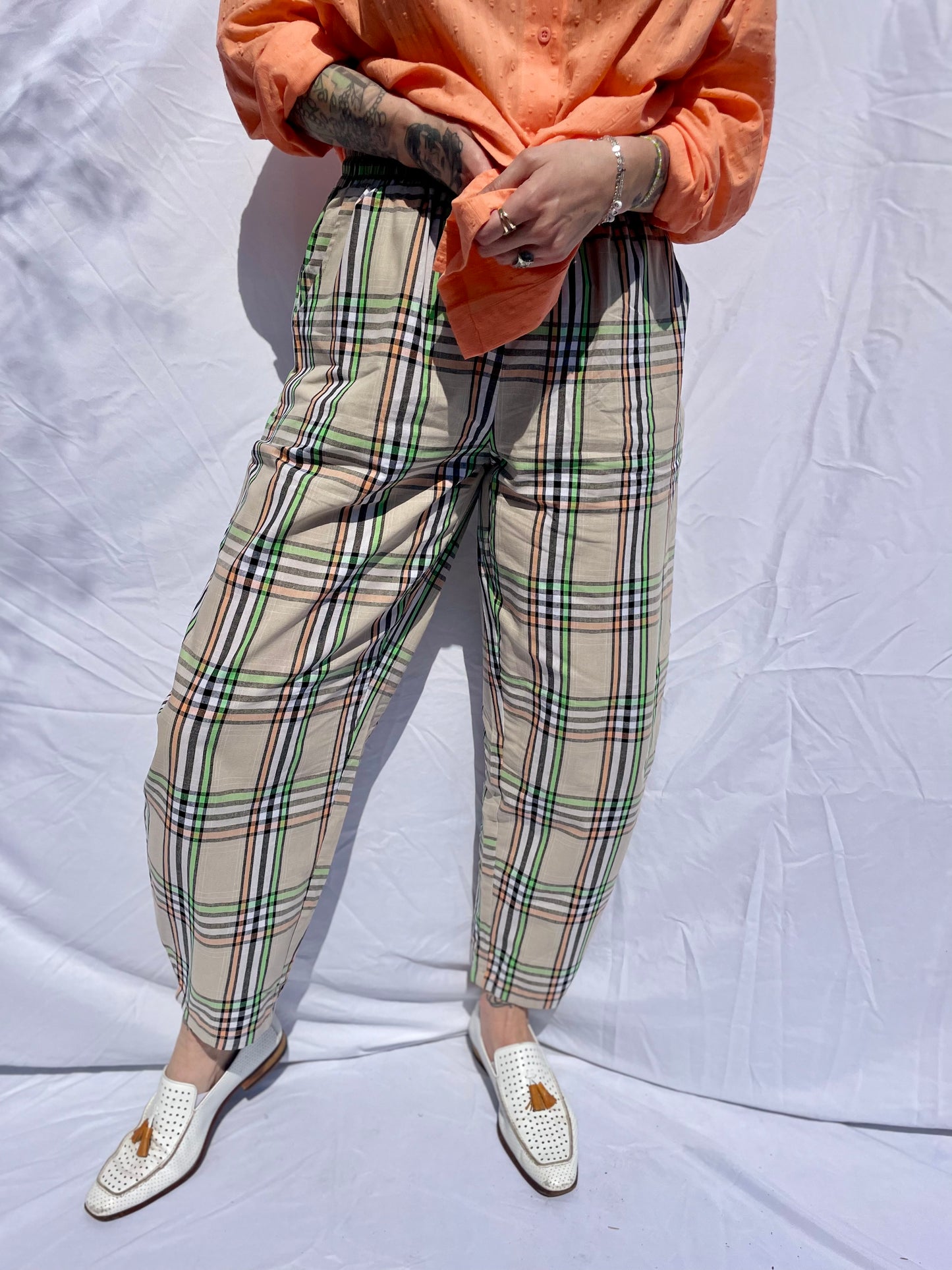 Carrot Pants - Plaid