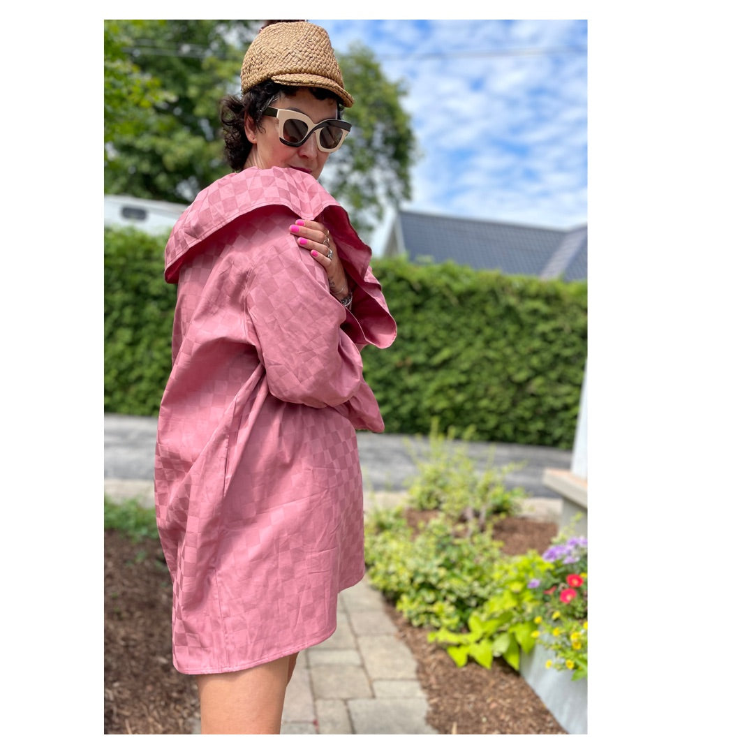 Clown Smock - Pink Check