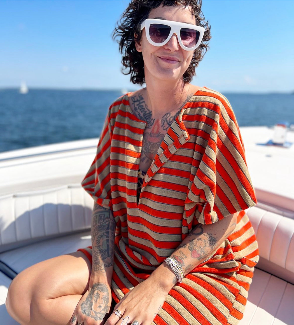 Terry Dress - Orange