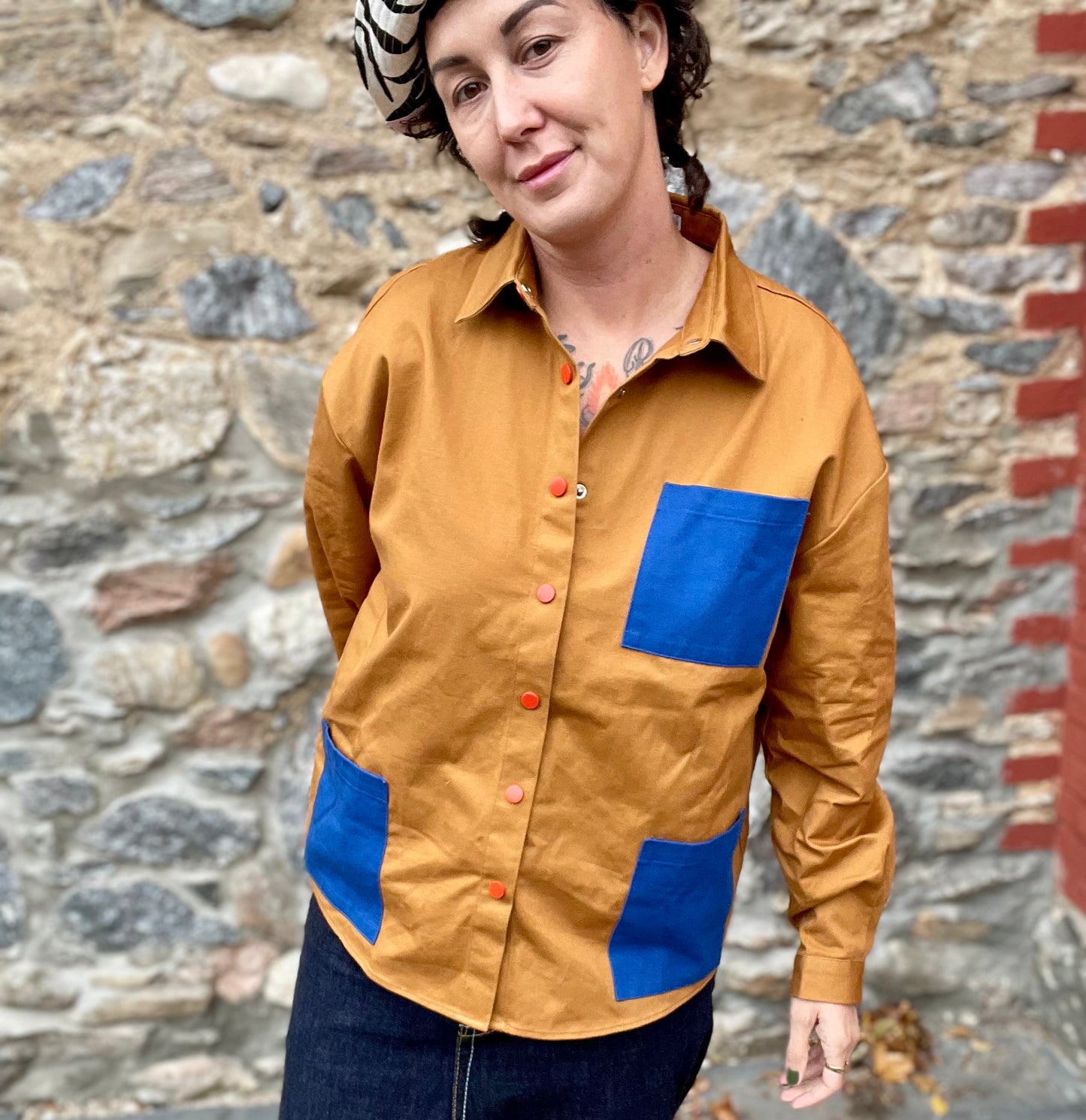 Chore Shacket - Brown