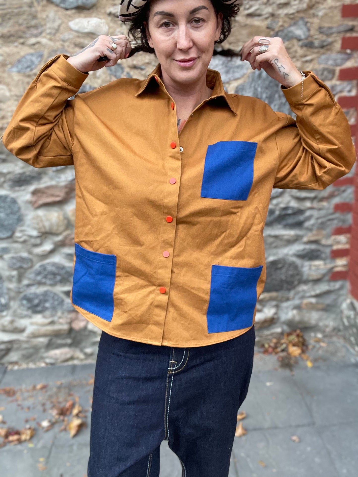 Chore Shacket - Brown