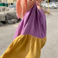 Tiered Dress - Multi Colour Gauze