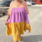 Tiered Dress - Multi Colour Gauze