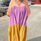Tiered Dress - Multi Colour Gauze
