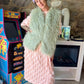 Fuzzy Vest - Mint