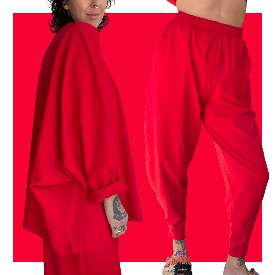 Kaftan Tee - Red