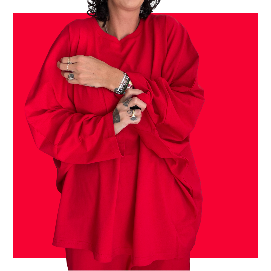 Kaftan Tee - Red