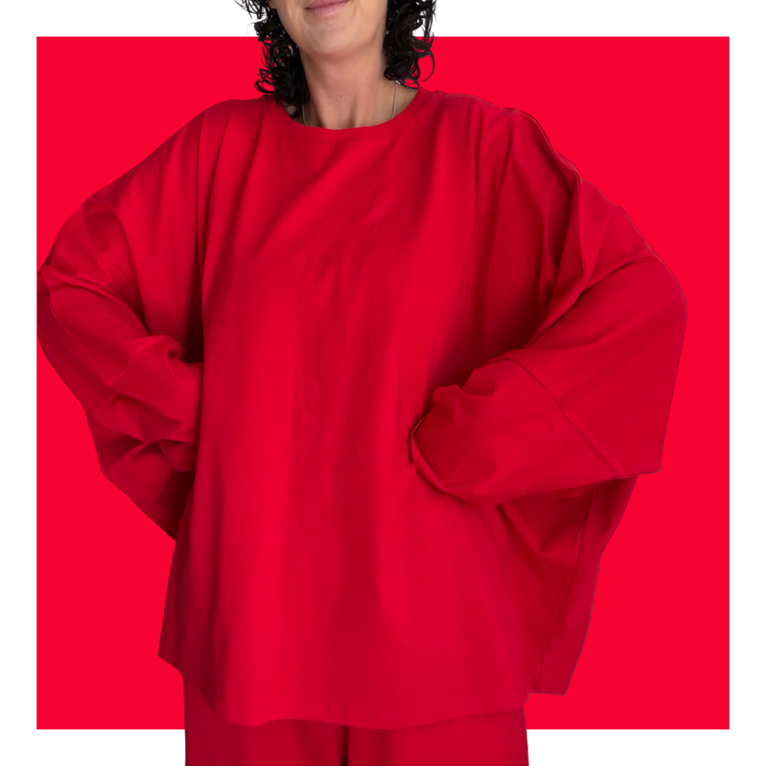 Kaftan Tee - Red