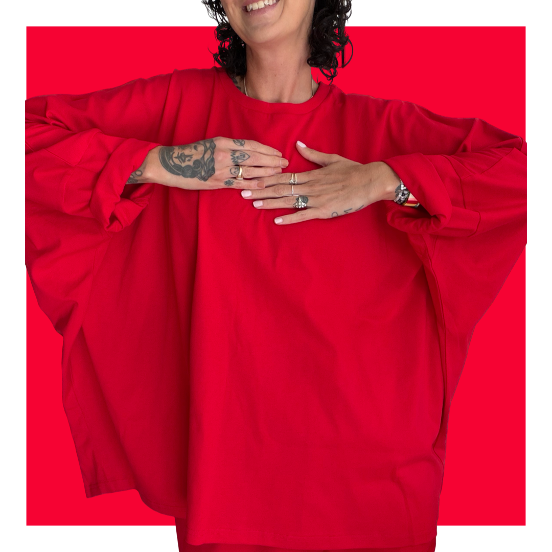 Kaftan Tee - Red