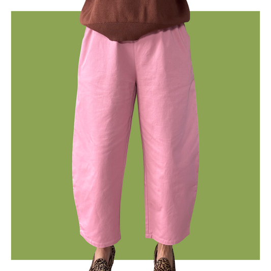 Barrel Pants - Pink