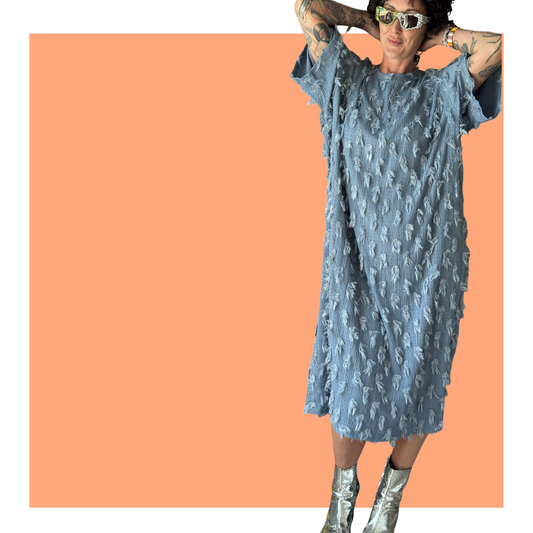 Tassel Dress - Blue