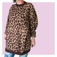 Leopard Knit Mini Dress