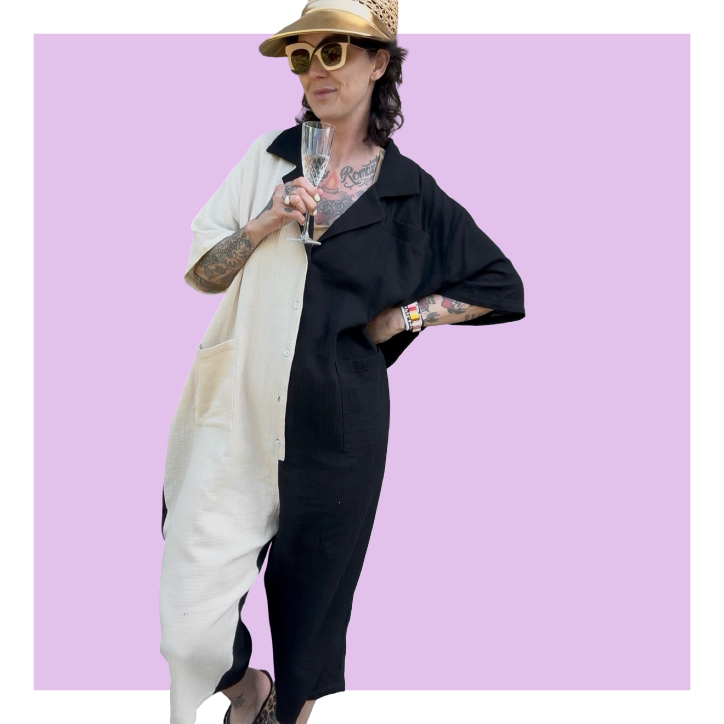 Sack Suit - Black and White