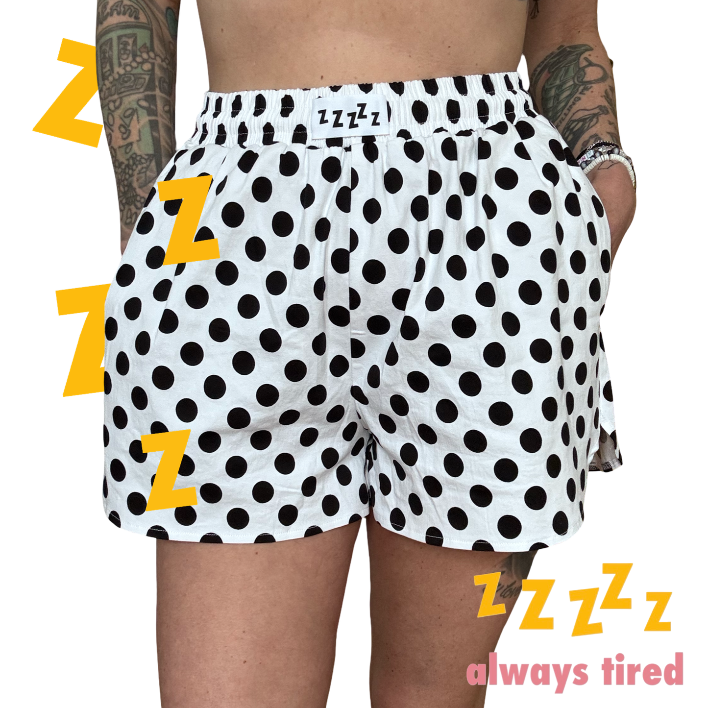 Dot Shorts - White