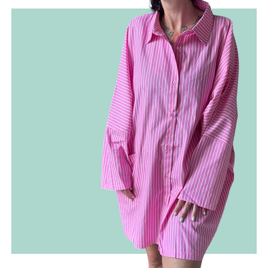 Shirt Kaftan - Pink Short