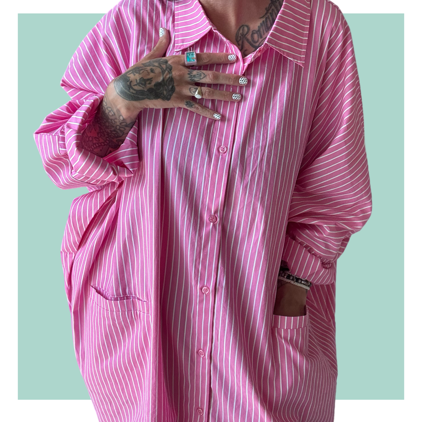 Shirt Kaftan - Pink Short