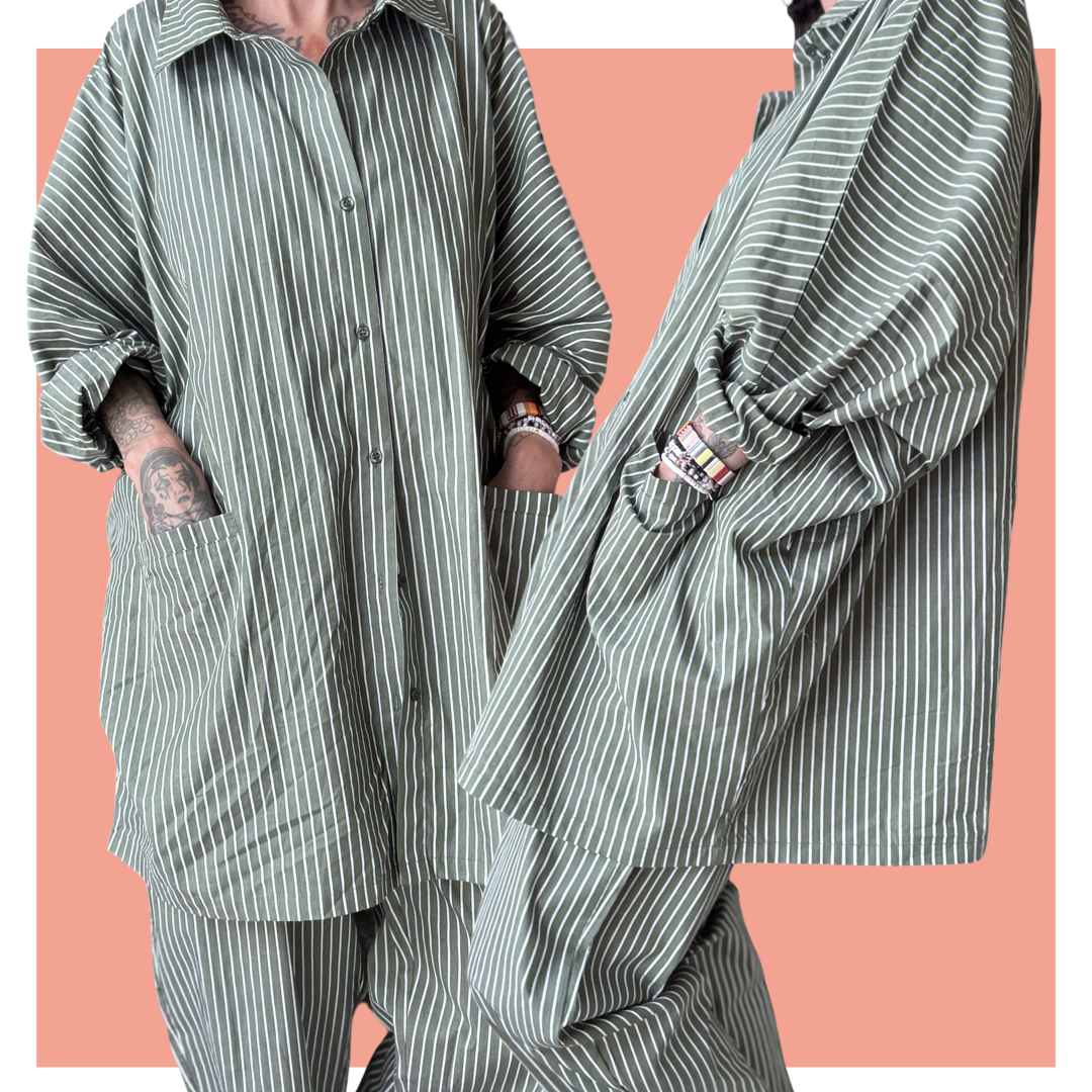 Shirt Kaftan - Green Short