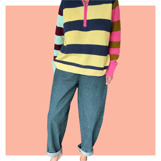 Work Pants - Ocean Leopard *NEW FIT*