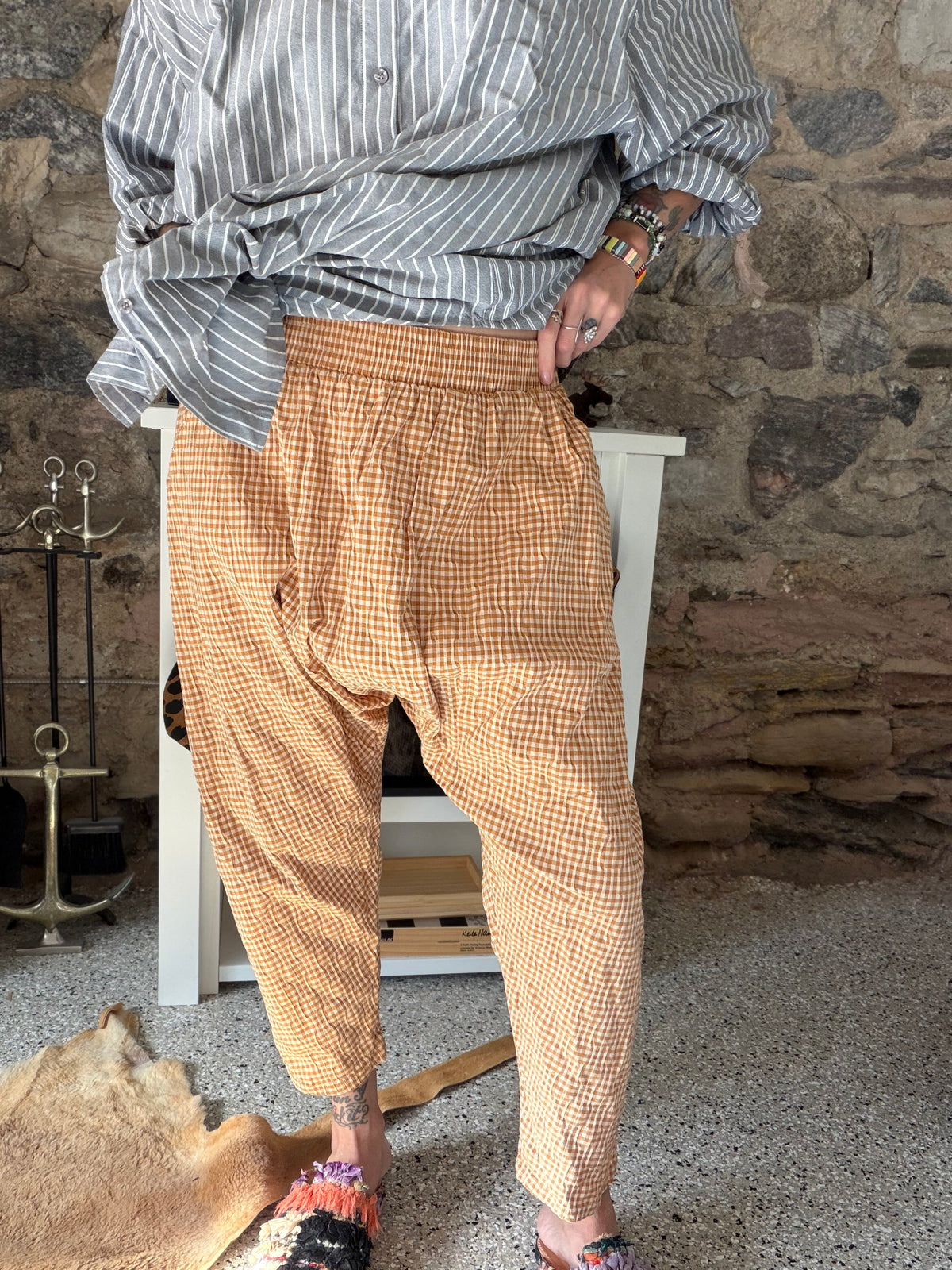 DROP CROTCH GINGHAM XL