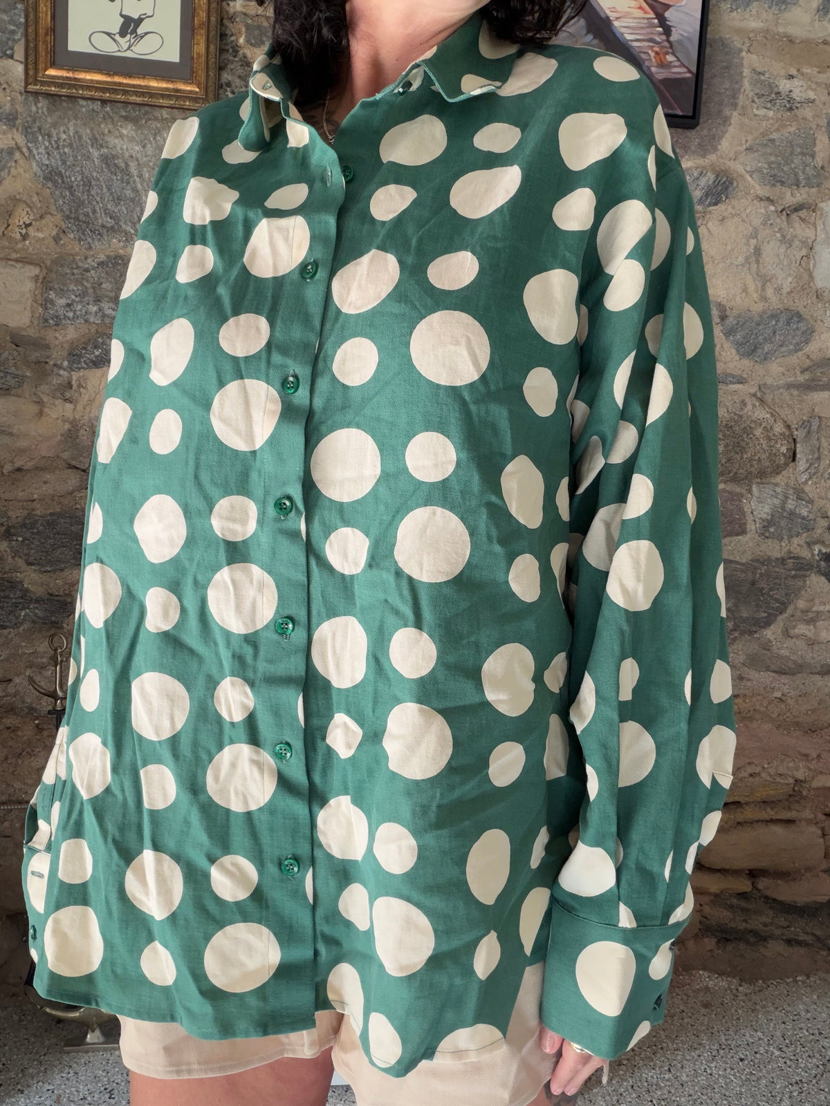POLKADOT SHIRT - SIZE ONE