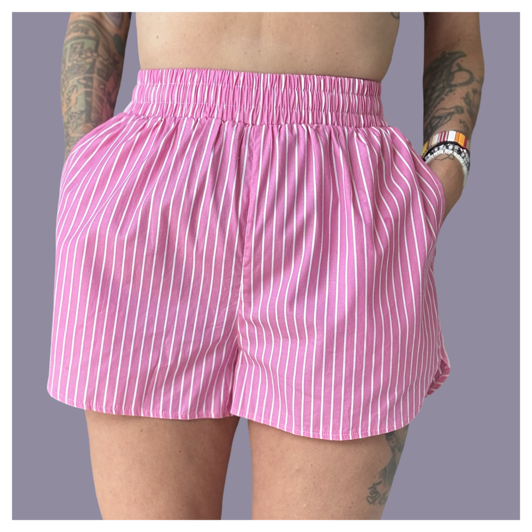 Stripe Short - Pink