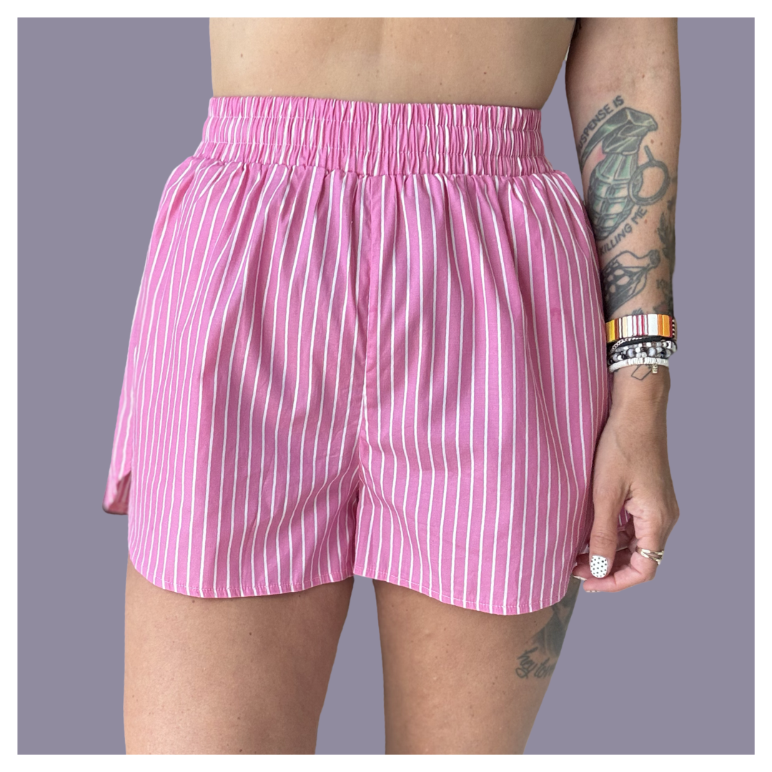 Stripe Short - Pink