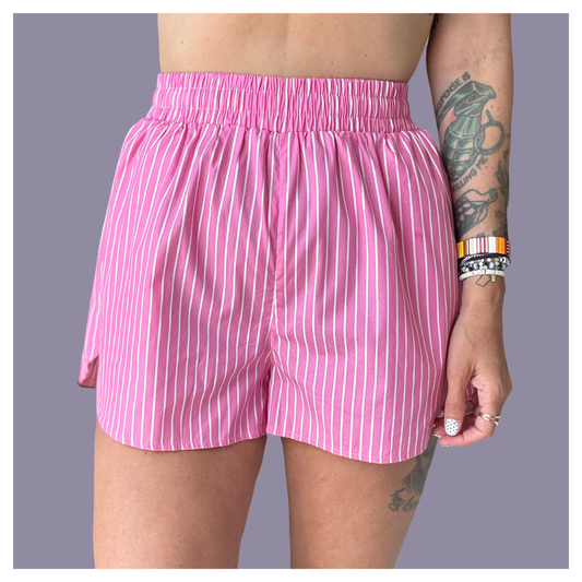 Stripe Short - Pink