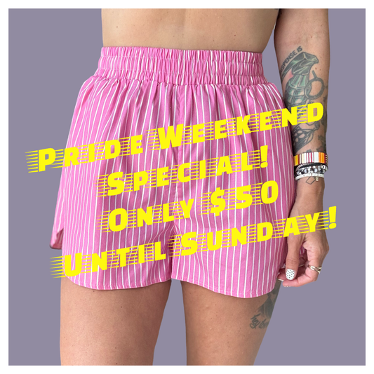 Stripe Short - Pink