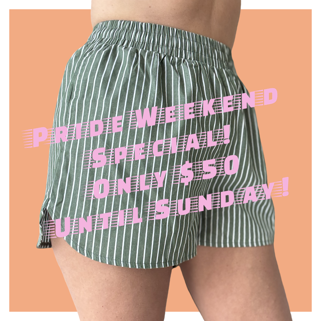 Stripe Shorts - Green