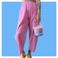 Barrel Pants - Pink Stripe