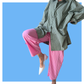 Barrel Pants - Pink Stripe