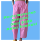 Barrel Pants - Pink Stripe